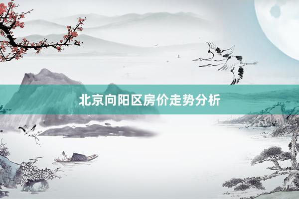 北京向阳区房价走势分析